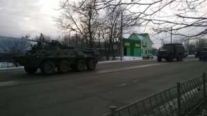 В Крыму заметили колонну российской военной техники 