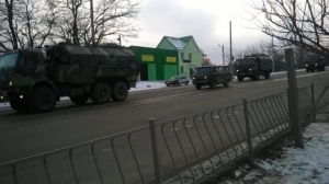 В Крыму заметили колонну российской военной техники 