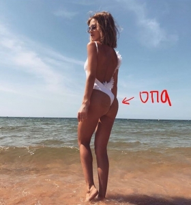 Глюкоза в откровенном купальнике отстаивает свои натуральные формы 