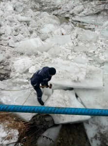 На Закарпатье лед и вода наделали много беды   