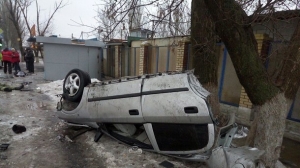 Полицаи боевиков устроили жуткое ДТП в Донецке  