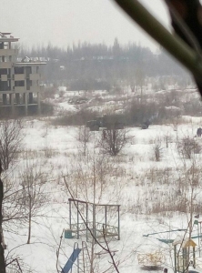 В Макеевке боевики спрятались за спинами детей 