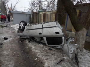 Полицаи боевиков устроили жуткое ДТП в Донецке  
